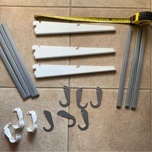 Elfa Wired Shelving Brackets and Accessories